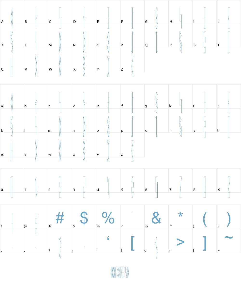 JMH Celaeno Book Font Character